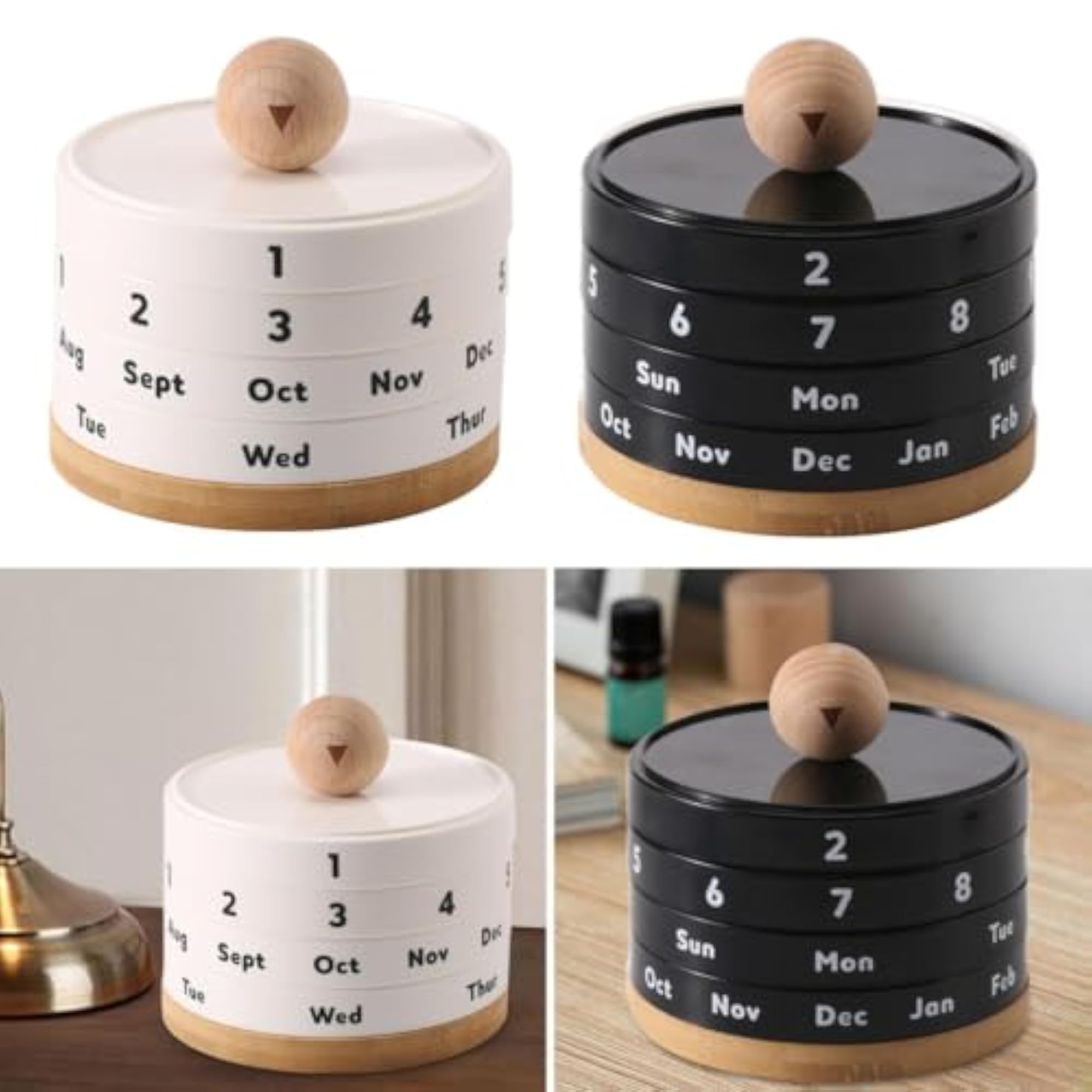 Versatile Perpetual Calendar for Desk Decor