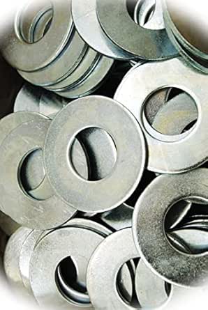 Lot De 5 Rondelles Plates USS Galvanisées | Dimensions : 5-1/2" OD, 3-1/8" ID, Pour Boulon 3"