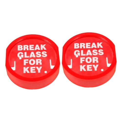 Angoily Schlüsseltresor zur Sicheren Aufbewahrung mit Brandschutzverschluss 2 Stück Kunststoff Notfall Schlüsselkasten für Wandmontage in Unternehmen und Zuhause