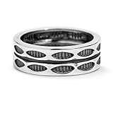 American West Sterling Silver Symbol Engraved Double Row Band Ring Size 8