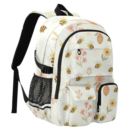Mochila de viaje de margaritas ligera y cómoda para espalda de adolescentes 2