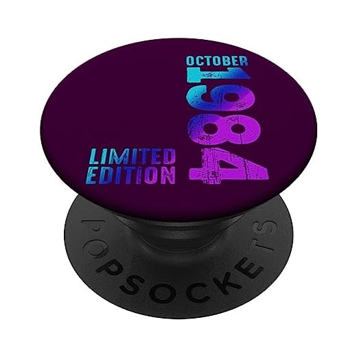 Impresionante octubre de 1984 desde 1984 Vintage 1984 Retro 1984 PopSockets PopGrip Intercambiable