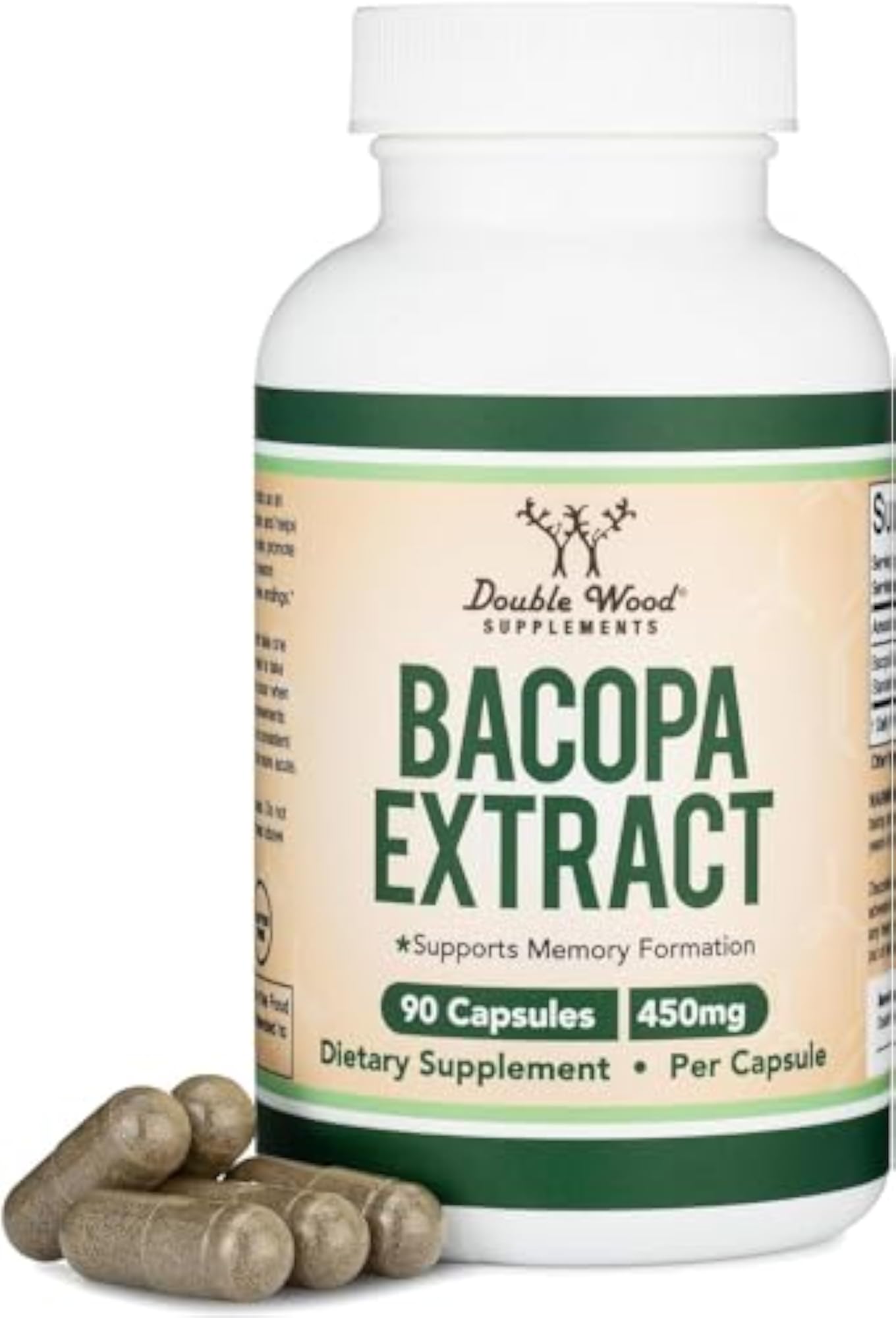 Bacopa Monnieri Capsules 450mg, 90 Count