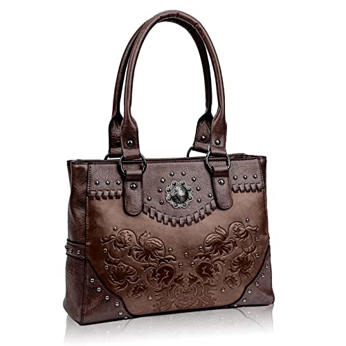LAVAWA Tote Bag for Women Large Western Purse Ladies Top Handle Shoulder Handbags Vintage...