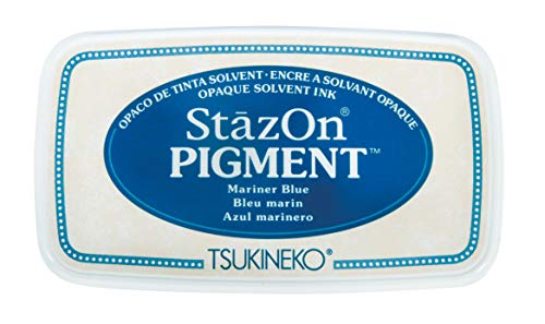 Rayher StazOn Pigment Ink Pad 9.6 x 5.5 x 2.2 cm Marine