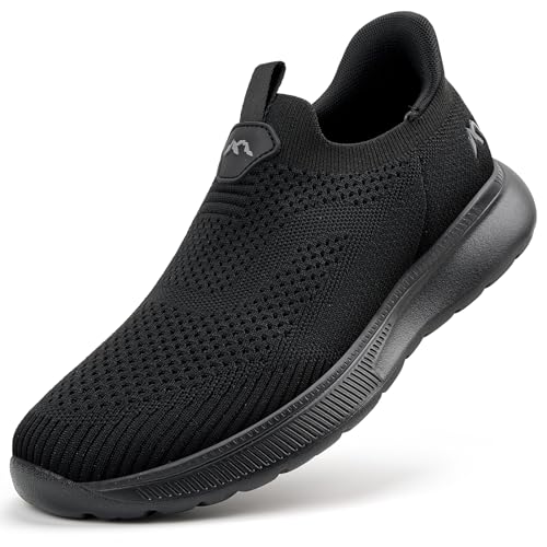 ODCKOI Sneaker Herren Slip on Sneaker - Leichte Atmungsaktive Herren Sportschuhe Ohne Schnürsenkel Leichtgewicht Turnschuhe Mesh Freizeitschuhe Casual Bequem Schlupfschuhe-QUANHEI-44