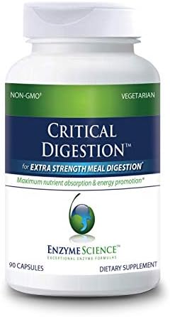 Enzyme Science™ Critical Digestion™, 90 Capsules – High Potency Support for Digestion, Bloating, Indigestion, & Irregularity – Digestive Probiotic Supplement – Gut Health Formula –Vegetarian – Non-GMO