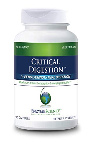 Enzyme Science™ Critical Digestion™, 90 Capsules – High Potency Support For Digestion, Bloating, Indigestion, & Irregularity – Digestive Probiotic Supplement – Gut Health Formula –Vegetarian – Non-Gmo #TOP1