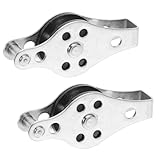 Abaodam Edelstahl Bootsrolle 2 Stück Kleine Seilrolle für Kajak Segelboot...