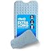 SlipX Solutions Gray Extra Long Bath Mat Adds Non-Slip Traction to Tubs & Showers - 30% Longer Than Standard Mats! (200 Suction Cups, 39" Long - Extended Coverage, Machine Washable)