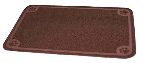 Internet's Best Cat Litter Mat - 47 x 32 - Oversized (XL) - Kitty Litter Mat and Trap - Crystal Catcher Mat and Scatter Control - Soft Paw Touch - Brown