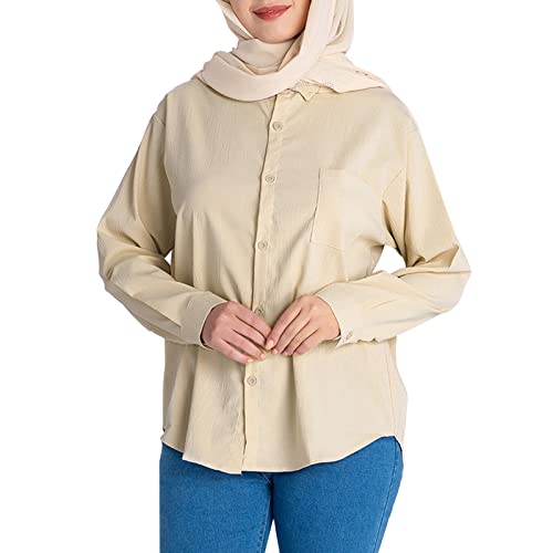 Cardigã feminino primavera verão casual solto cor sólida manga longa camisa botão vestido abotoado,