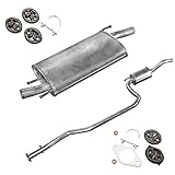 Auspuff mit E-Zeichen Auspuff MITTELSCHALLDÄMPFER Endtopf + Montagezubehör Neu(passend für das angegebene Fahrzeug ,siehe Artikelbeschreibung)