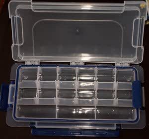 Riga Upto 15 Compartment Plastic Organiser Storage Box For all Craft ...