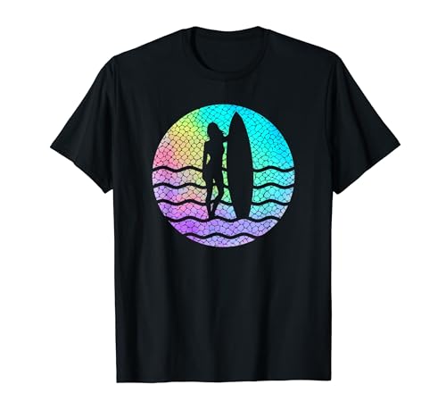 Surfer Girl Surfboard Surfing Women Girls Surf Ocean Surfing T-Shirt