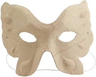 Décopatch - Ref AC363O - Face Mask - Papier Maché Object to Decorate - 17 x 11 x 24cm - Decorate with Décopatch Papers & PaperPatch Glue, Glitter, Paints