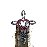 ✭Tamaño del producto: esta hermosa cruz de herradura mide aproximadamente 41*30 cm/16*12 pulgadas con un corazón en el centro. Se puede utilizar en ceremonias religiosas. Es adecuado para colocar en un altar o incluso en una pared.
