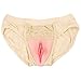 Whlucky Crossdresser Silicone Mutandine Nascondere Gaff Vulva Slip Boxer per Cosplay Transgender Drag Queen,Beige,s