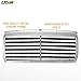 USR 86-93 W124 EURO AMG Look Front Hood Grill - Compatible with 1986-1993 Mercedes-Benz E Class E-Class (BLACK and CHROME AVANTGARDE MODERN S600 STYLE GRILLE w/METAL OUTER FRAME)