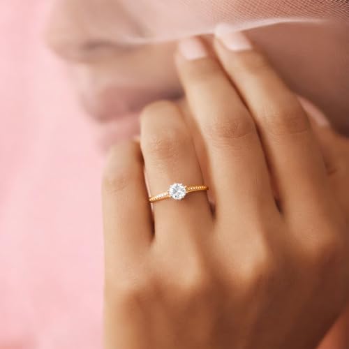 Image of Rubans Demi Fine Stainless Steel Finger Ring Minimal Gift for Women & Girls