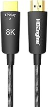 Fiber Optic HDMI 2.1 Cable 8K@60Hz 4K@120Hz 48Gbps | eARC, HDR, Dolby Atmos. Zero-loss fiber optic for PS5, Xbox, Apple TV, 8K TVs, projectors, soundbars, AV receivers.