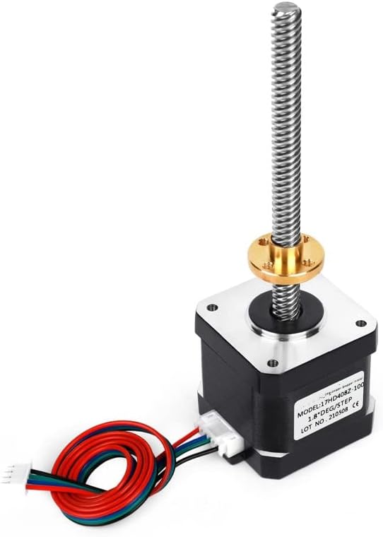 17 linear stepper motor with lead screw Tr8*8 400mm 500mm 530mm long lead screw - (Shaft Diameter: 400mm Lead screw)