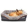 JOYELF Memory Foam Dog Bed Small Orthopedic Dog Bed & Sofa with Removable Washable Cover and Squeaker Toy as Gift