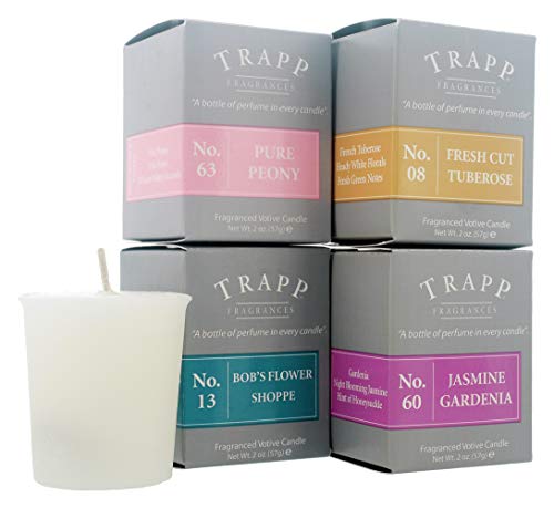 Trapp 2oz Votive Scented Candle Floral Favorites Variety, Set of 4