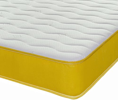 eXtreme comfort ltd Hybrid Cooltouch Colours Mattress | Yellow | King (150 x 200cm) | Memory Foam and Coil Spring | Cooltouch Breathable Cover | Plush Comfort | UK Made
