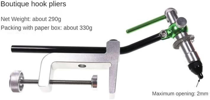 1 PCS Fly Tying Vise Tools C-Clamp Tying Vise with Steel Hardened Jaws Rotating Hook Tools Tying Thread Bobbin Holder