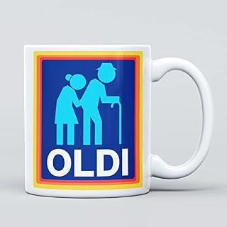 Oldi Rude Joke Large Heavy Duty Ceramic Novelty Funny Coffee Mug, Cup for Men & Women, Girls & Boys  Gift for Birthday, Leaving, Teacher, Christmas, Work Colleagues