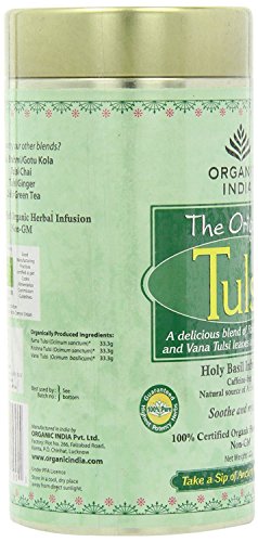 Image of ORGANIC INDIA Tulsi Original Tea 100 GM Tin (Pack of 2)