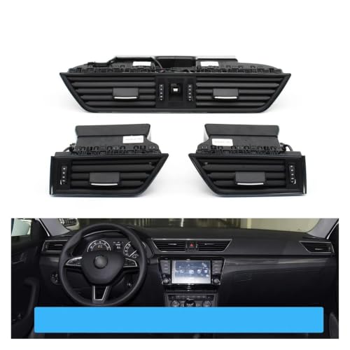 Calandre ventilation chromée pour Skoda Superb III 2016-2024 - 3