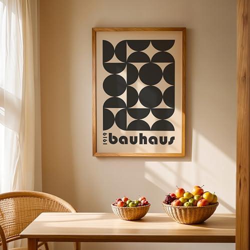 Cuadro bauhaus black forms i FASE5 tableau minimaliste de salon