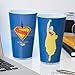 Paladone Superman Drinking Glass 440ml, Officially Licensed DC Comics Glassware Tumbler for Superhero Fans, Fun Gift, Movie Merchandise, Blue
