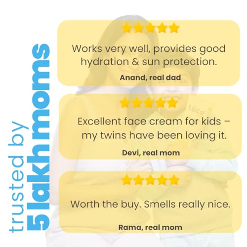 Image of Tuco Kids 2 in 1 Face Cream + Sunscreen SPF 30 with Saffron oil for Kids | Ages 2-5, 5-10, 10-15 | UVA /UVB PA++++ | Broad Spectrum | Benzophenone- 3, Avobenzone Free | 30 gm