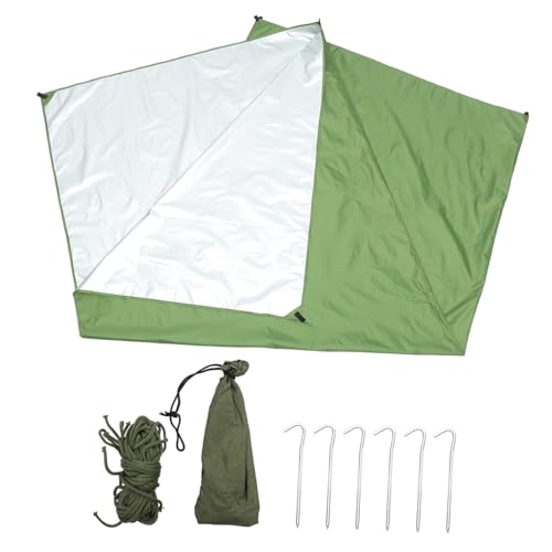 BIUDECO 1Set Tarp Awning Shade Tent for Person Outdoor Activities UV Protection and Heat Insulating Camping Tarp for Beach and Hiking Easy Folding Design