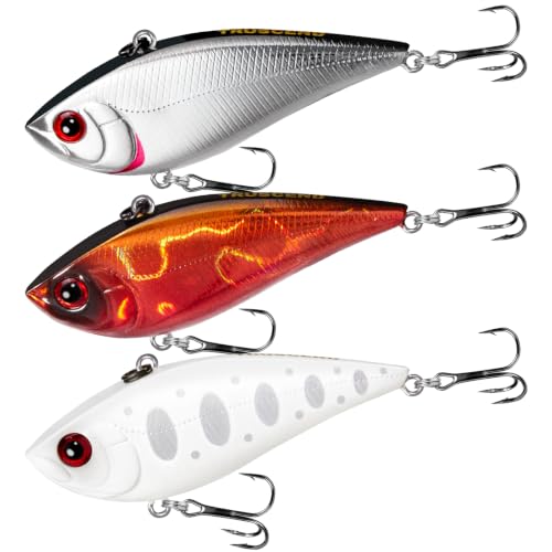 Image of TRUSCEND Easy Catch Crankbait with BKK Hooks, Shallow or Deep Diving Crank Bait Fishing Lures for Bass Pike Walleye, Unipue Wobble Design for More Bites, Vibe Lipless Crankbaits Freshwater Saltwater