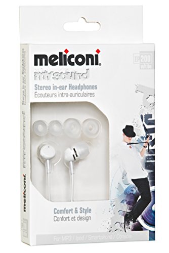 Meliconi EP200 Auricolare In-Ear, Bianco
