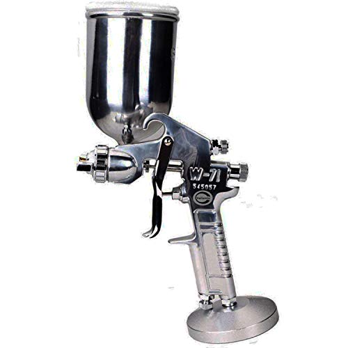 Image of High Performance W71-G HVLP Gravity Feed Spray Gun (Nozzle Size 1.0mm, Silver)