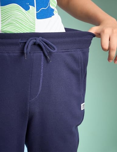 Image of Amazon Brand - Symbol Boys Cotton Rich Stretchable Knit Terry Track Pants Joggers | Age 2-14 Years