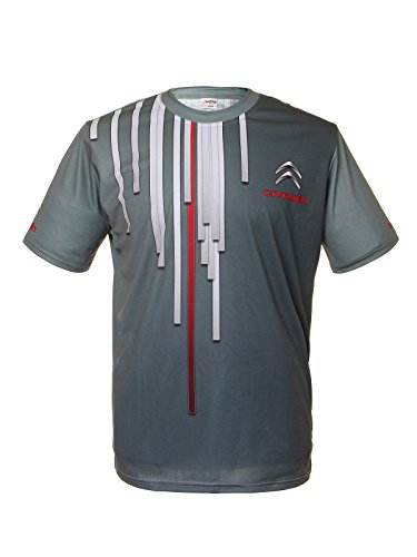 Subprint Citroen Grey Short Sleeve Cool T Shirt Auto Car Graphics Tee (L)