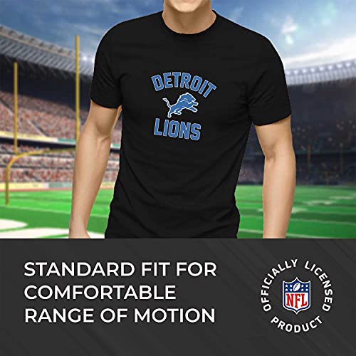 Team Fan Apparel NFL Adult Gameday T-Shirt - Cotton Blend - Tagless - Semi-Fitted - Unleash Your Team Spirit During Game Day (Detroit Lions - Black, X-Large) - Image 7