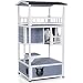 Petsfit Outdoor Cat House Weatherproof,Sturdy and Cute for Play and Hide