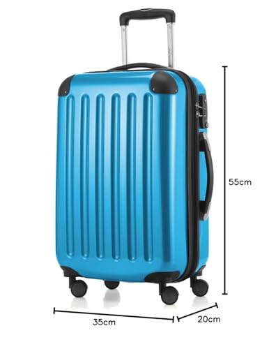 Hauptstadtkoffer - Maleta rígida con Cierre TSA, Color Cian, Talla 42 litros, 55 x 35 x 20 cm