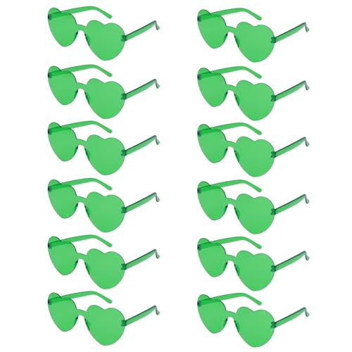 Image of Heart Sunglasses 12 /18 /24 Pcs Heart Shaped Glasses for Women Cute Funny Party Glasses Party Favors Accessories