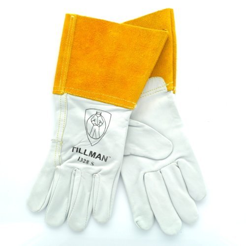 Tillman 1328 Top Grain Goatskin TIG Welding Gloves 4 Cuff, Small by Tillman