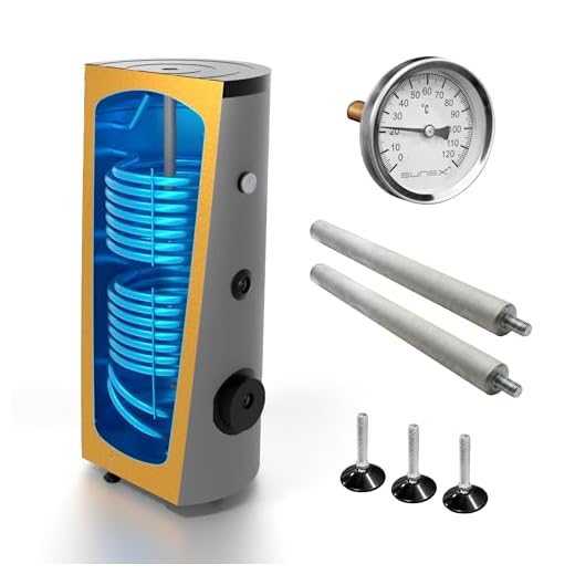 SUNEX® Chauffe-eau solaire 300 L, 2 échangeurs de chaleur, réservoir d'eau domestique, chauffe-eau