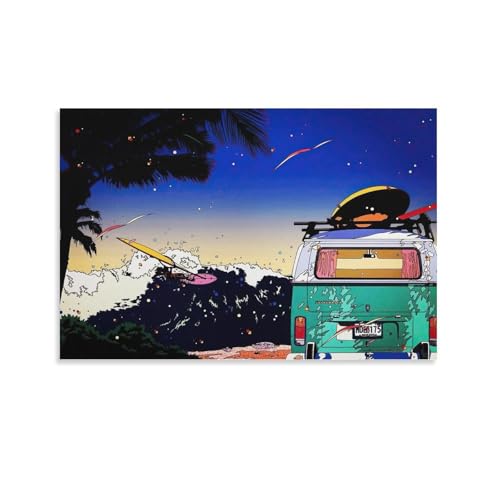 ؉pl _ŃVv _CjOrO |X^[ (1) EH[A[g  G xbh[ rO ǂ̊G24x36inch(60x90cm)