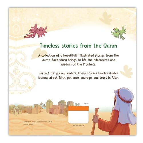 Image of First Quran Stories: 6-in-1 illustrated Islamic Story Book for Kids| Prophets' Tales of Faith, Courage & Allah's Teachings| Ages 5+| [Select Learning]